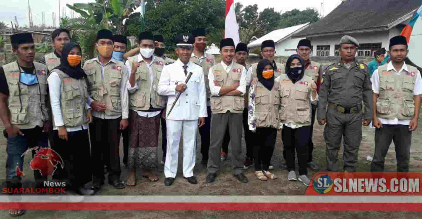 Pemdes Aik Berik Laksanakan Upacara HUT RI ke - 75 Dengan Protokol Kesehatan Covid-19