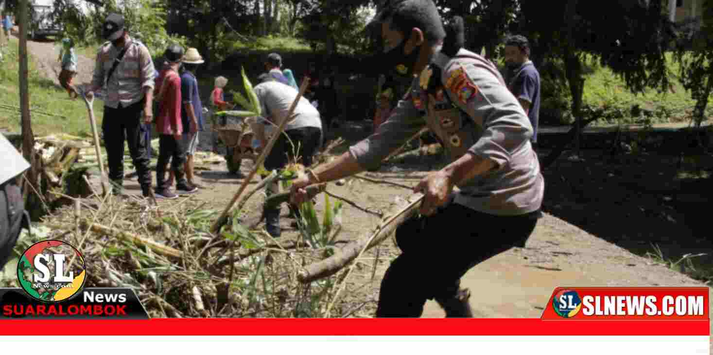 Kerja Bakti Polres Lombok Tengah