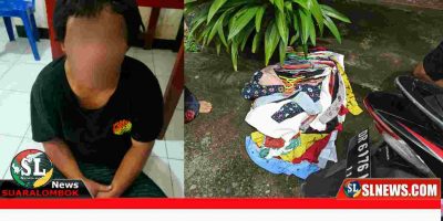 Pencuri Pakaian ditangkap Polisi
