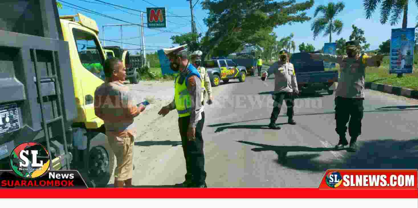 Razia Dump Truck di Bypass BIL
