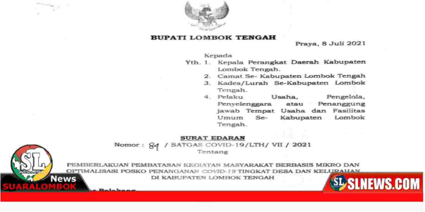 Satgas Penanganan Covid-19 Lombok Tengah