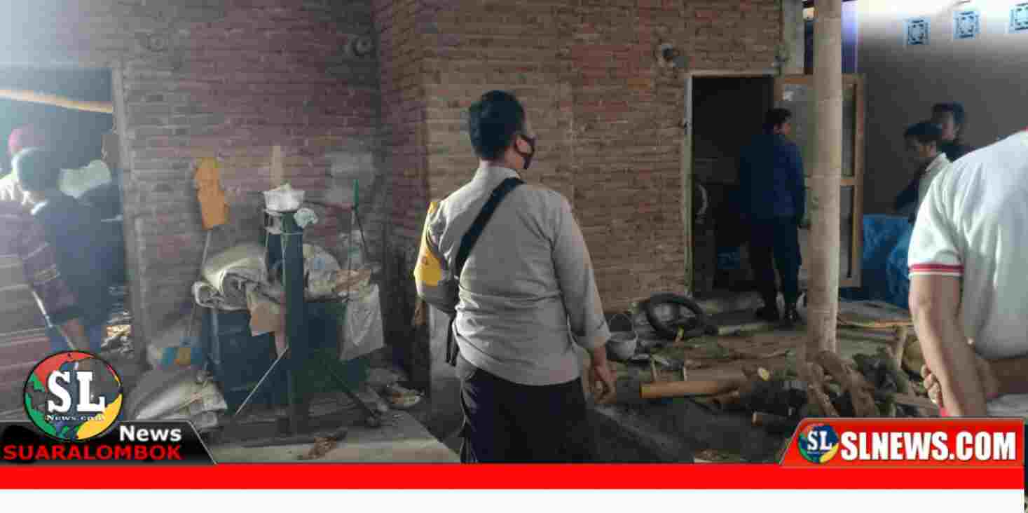 Oven Tembakau di Desa Kidang Terbakar