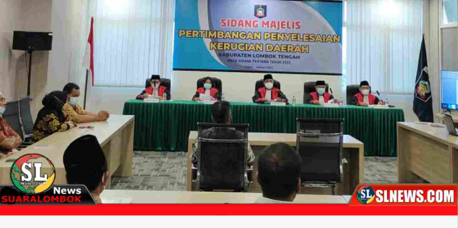 Sidang Majelis Pertimbangan Penyelesaian Kerugian Daerah (MPPKD) masa sidang pertama Tahun 2022.