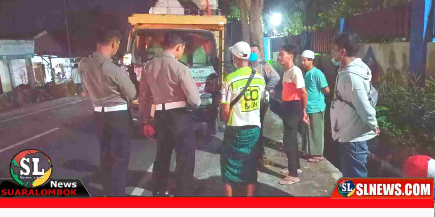 Lakalantas Truk vs Sepeda Motor Honda Supra