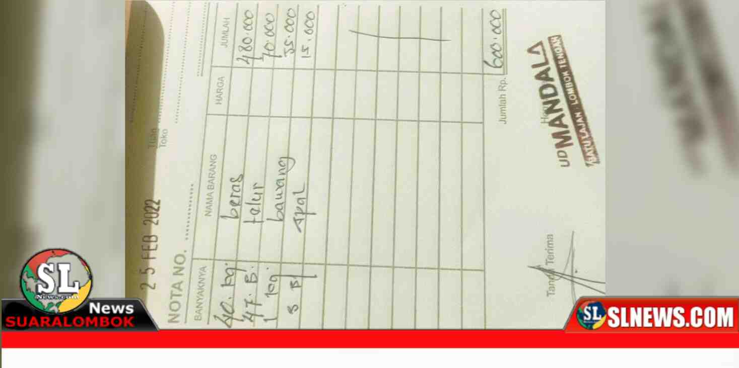 Penyaluran BPNT di Desa Peresak, Lombok Tengah