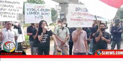 Warga Dusun Pengawisan demo di kementerian ATR/BPN