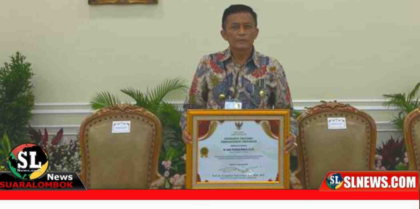 H. Lalu Pathul Terima Piagam Penghargaan dari Presiden RI Jokowi