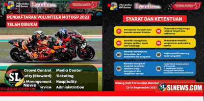 Volunteer MotoGP 2023 di Sirkuit Mandalika