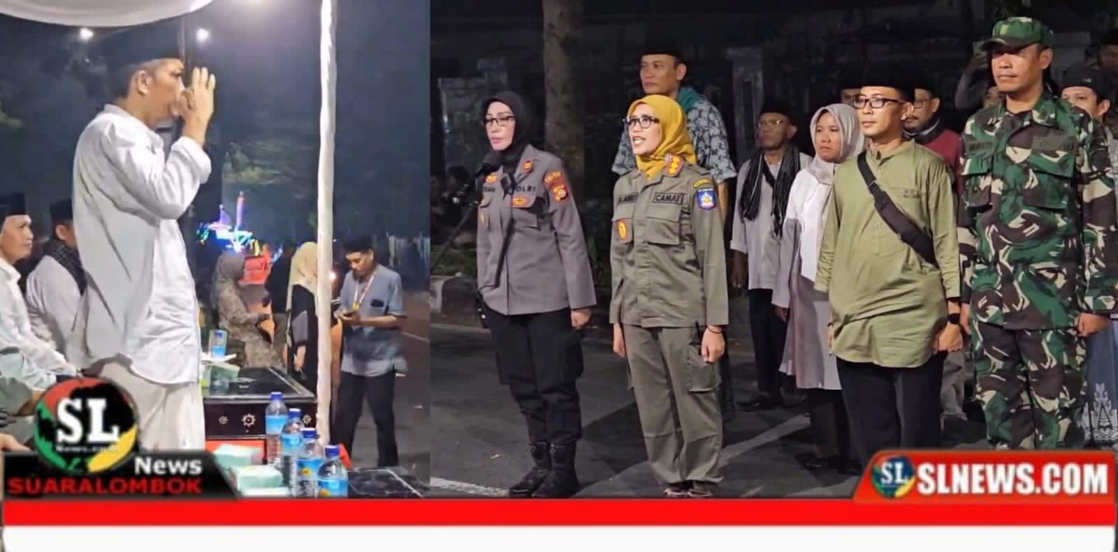Pawai Takbiran di Lombok Tengah
