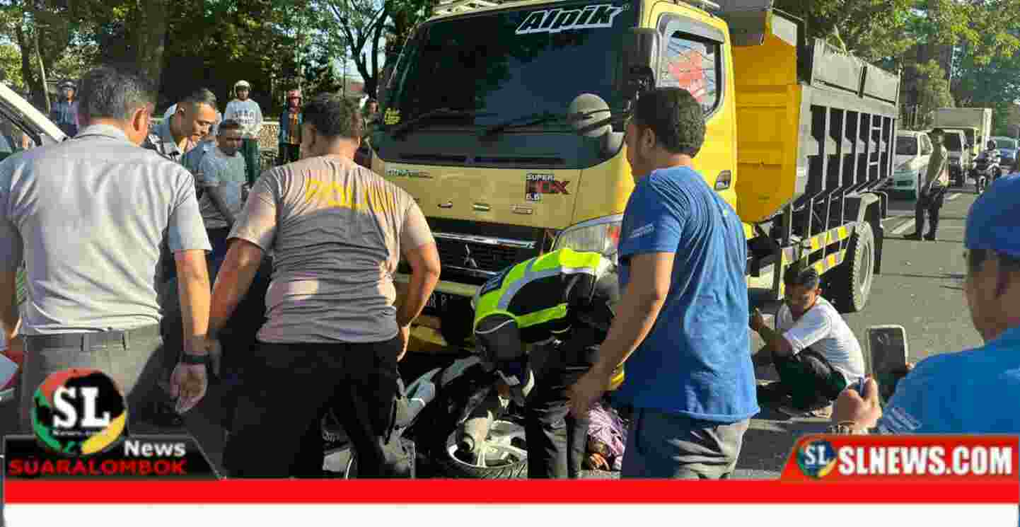 Lakalantas Maut di Bundaran Masjid Jami Praya