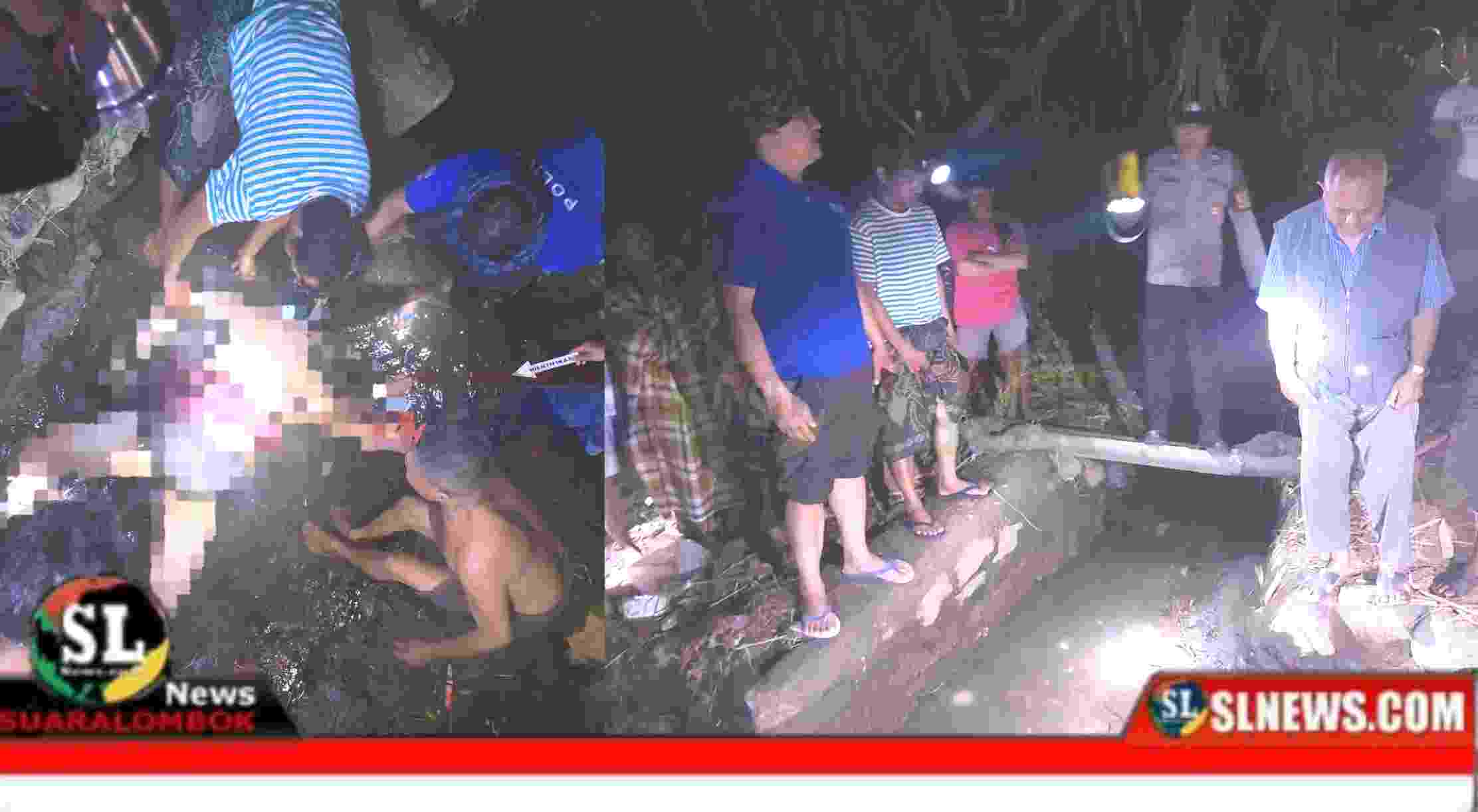 Mayat Pria ditemukan di saluran Irigasi