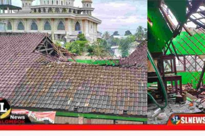 Atap Ruang Kelas SD Negeri 1 Pringgarata Roboh