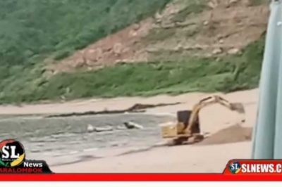 Pasir Pantai Areguling Ditambang Secara Ilegal