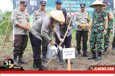Kapolres Lombok Tengah Gelar Tanam Raya Jagung