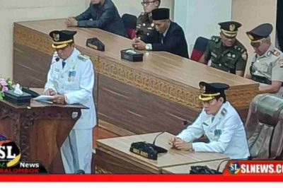 Dewan Lombok Tengah Dengarkan Pidato Perdana Pathul - Nursiah