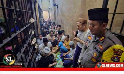 Tahanan Polres Lombok Tengah Gelar Halal Bihalal