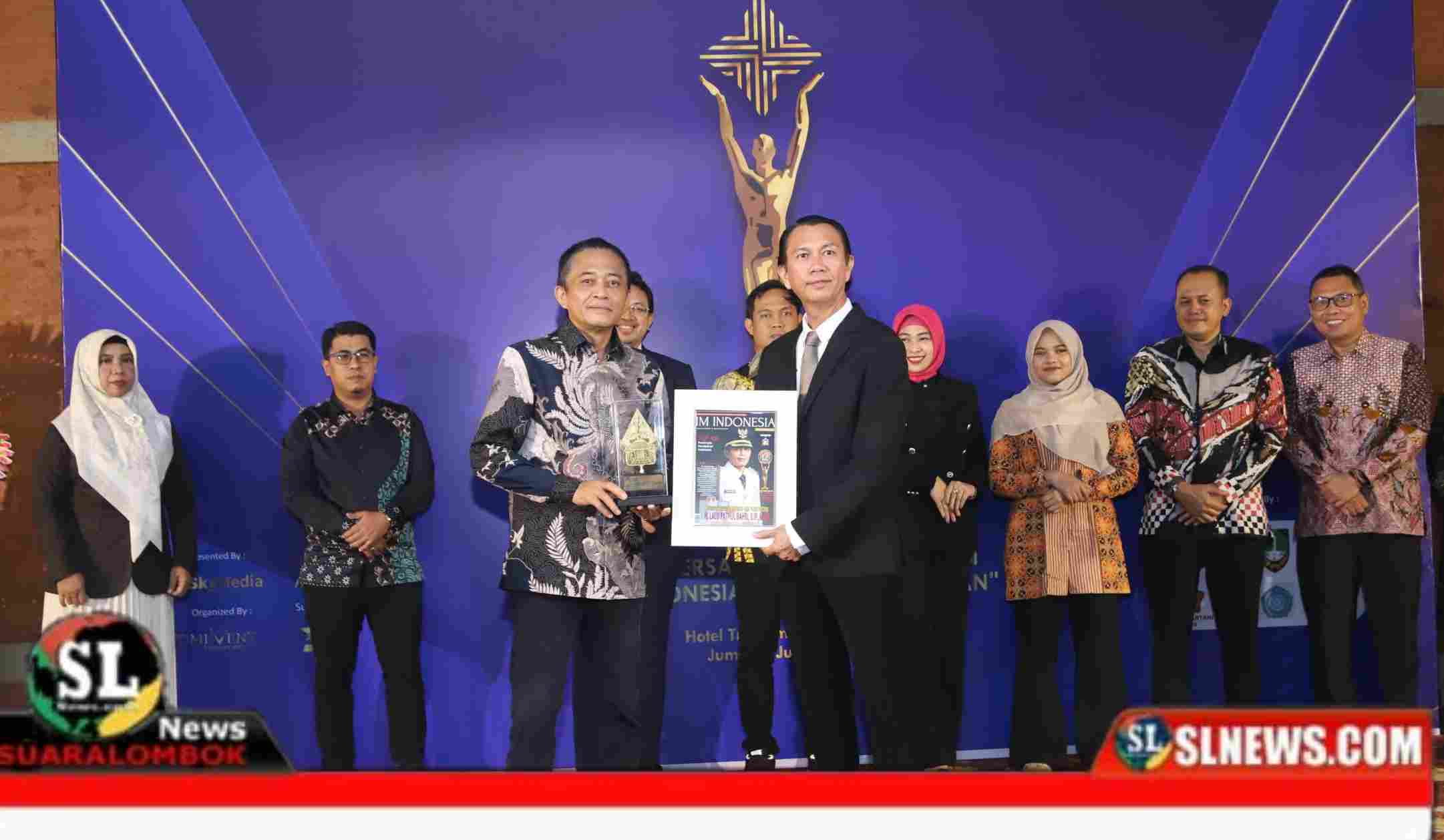 Bupati Lombok Tengah Dapat Penghargaan 100 Pemimpin Visioner