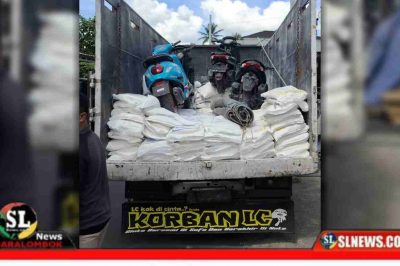 Polisi Amankan Sopir Truk Ekspedisi yang mengangkut 4 unit sepeda motor tanpa dokumen dari Bali