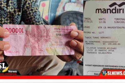 Nasabah Temukan Uang Diduga Palsu di ATM Bank Mandiri Cabang Renteng
