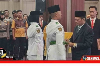 Bupati Lombok Tengah Kukuhkan Anggota Paskibraka
