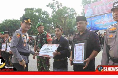 Polres Lombok Tengah Gelar Apel Sat Kamling