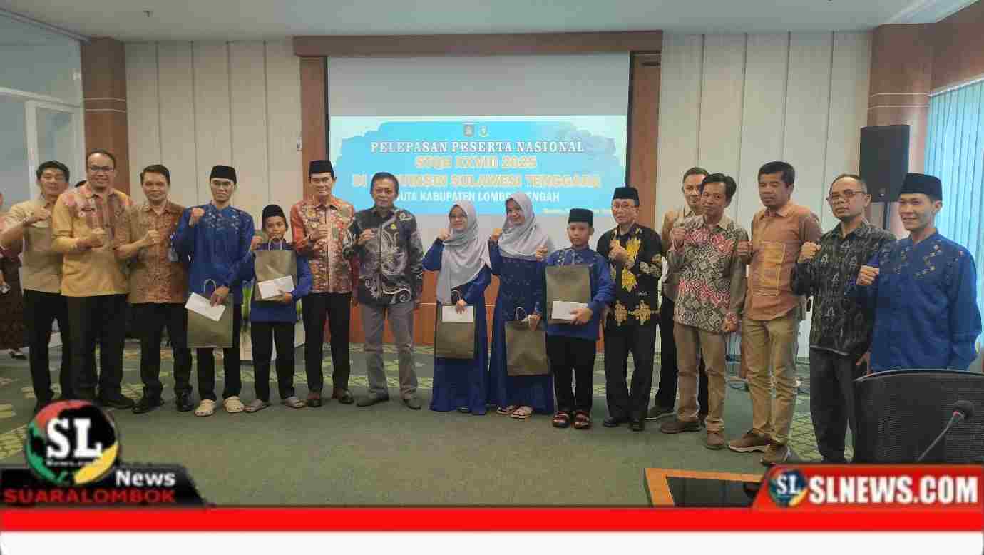 Bupati Lombok Tengah Lepas Keberangkatan Peserta STQH Nasional Tahun 2025