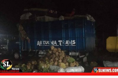 Polsek Kawasan Mandalika Amankan Truk Pengakut Sepeda Motor Hasil Kejahatan