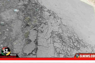 Proyek Aspirasi Anggota DPRD NTB Fraksi Gerindra Rusak Jalan Lingkungan