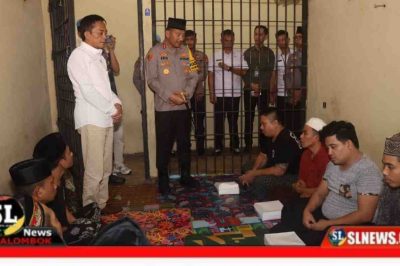 Lalu Pathul dan AKBP Eko Silaturahmi dengan Tahanan di Polres Lombok Tengah