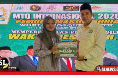 Qoriah asal Lombok Tengah, NTB, Maesarah, Peraih Juara Harapan II dalam ajang MTQ Tingkat Internasional Pemuda Masjid Dunia 2026