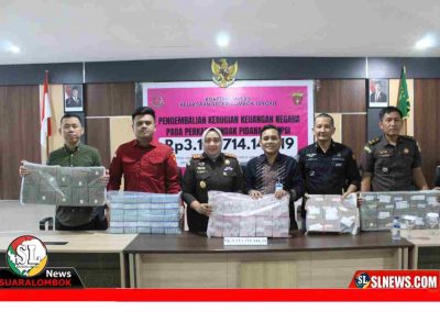 Kejari Lombok Tengah Rampas Uang Koruptor
