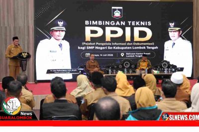 Diskominfo Lombok Tengah Gelar Bimtek PPID Untuk Sekolah Negeri