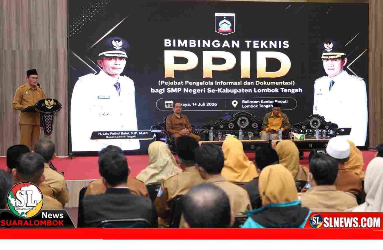 Diskominfo Lombok Tengah Gelar Bimtek PPID Untuk Sekolah Negeri
