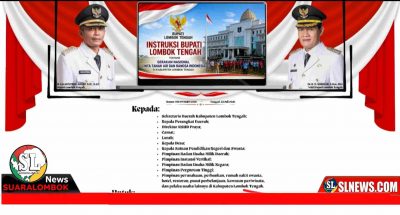 Instruksi Bupati Lombok Tengah Jelang HUT RI ke 81 tahun 2026
