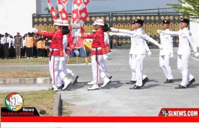 Kirab Duplikat Bendera Pusaka dan Naskah Proklamasi di Lombok Tengah
