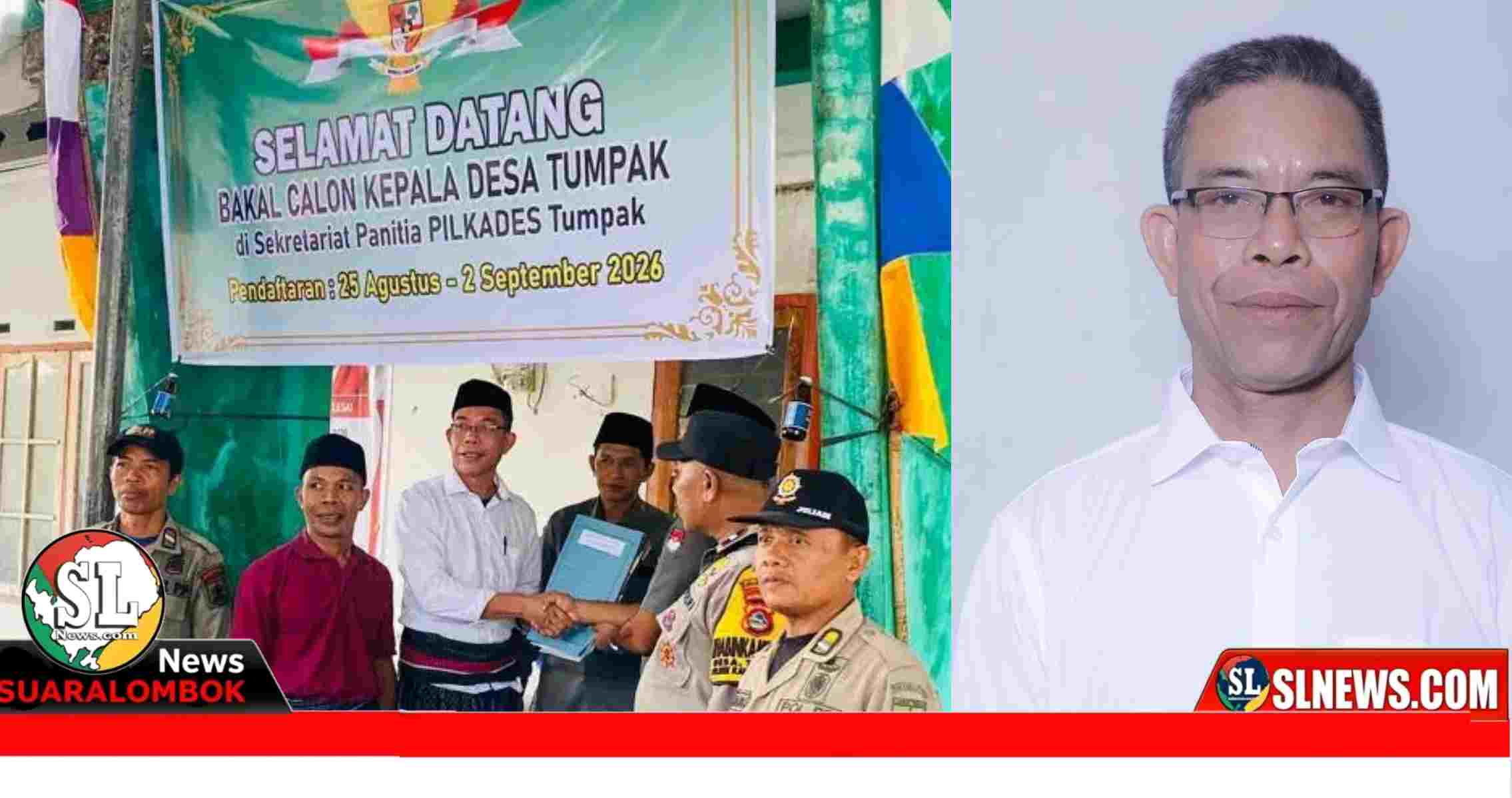 Rosadi Mendaftar Sebagai Calon Kades Tumpak