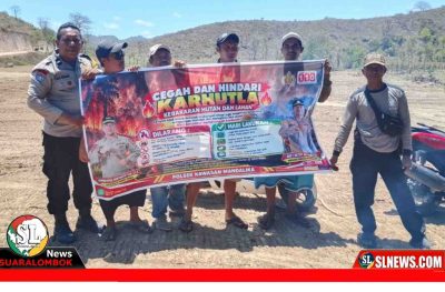 Polsek Kawasan Mandalika Cegah Karhutla