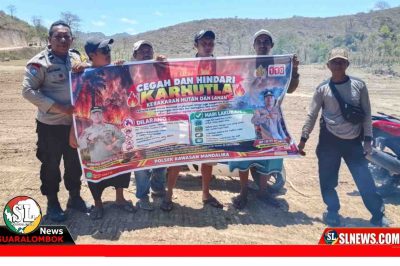 Polsek Kawasan Mandalika Cegah Karhutla