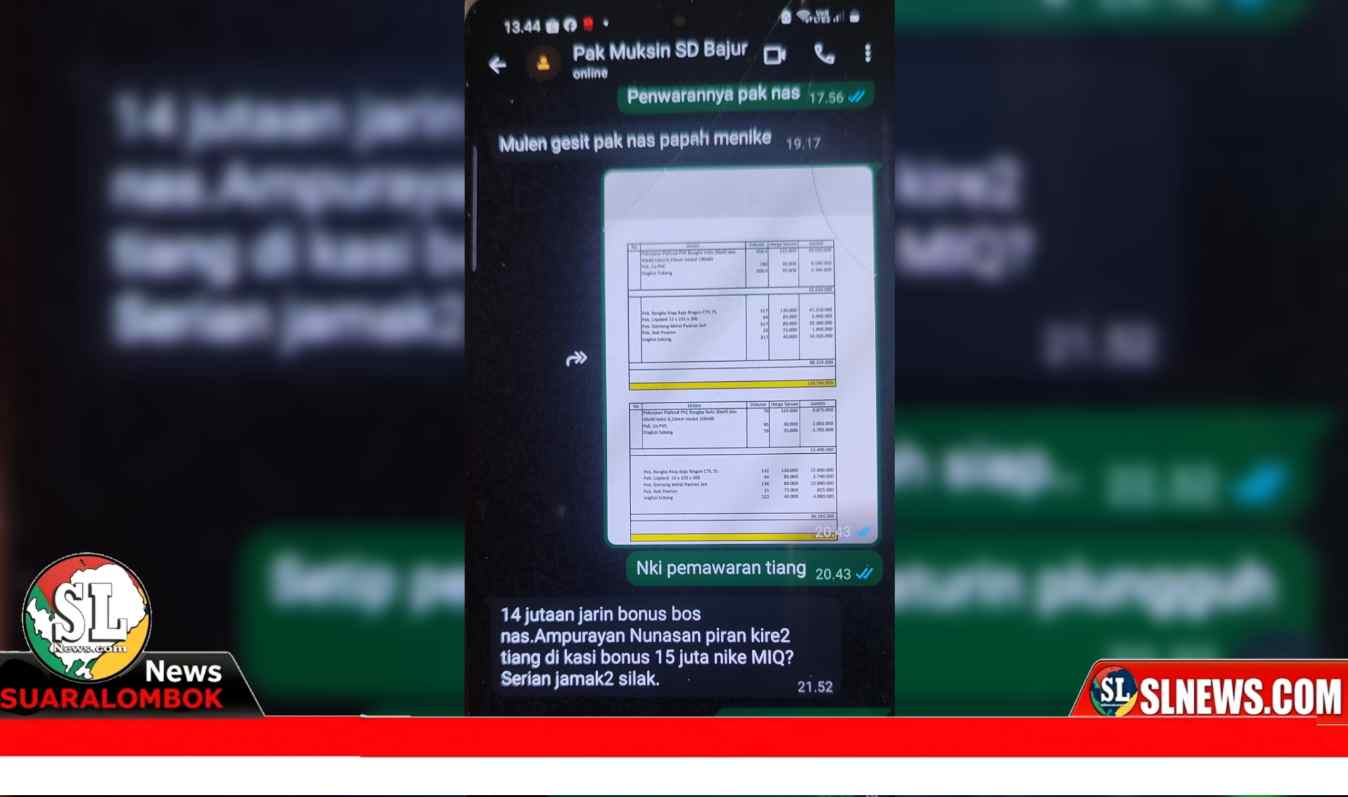 Kepala SDN Bajur Diduga Minta Fee Proyek Revitalisasi